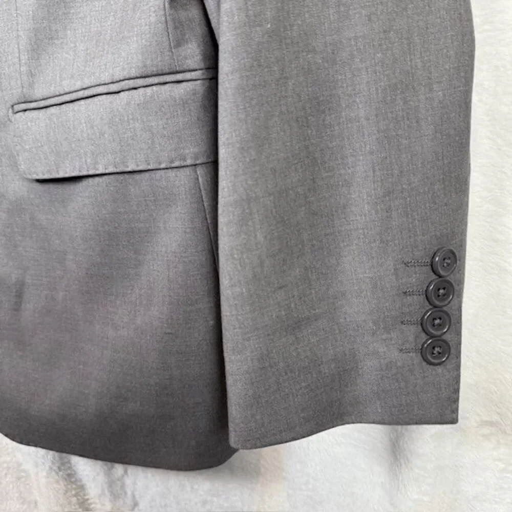 NWT The Suit‎ Shop Textured Gray Suit Jacket Slim Size 38 R